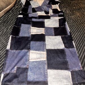 Patchwork Denim Dress